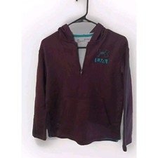 under armour girls sweater youth medium purple turquoise