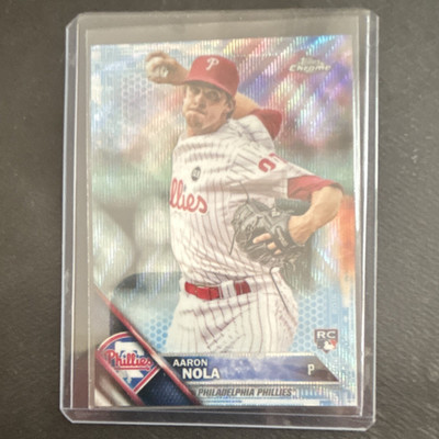 Topps 2015 Topps Chrome Aaron Nola Rookie Debut T14 Rookie Serial #/75 Phillies