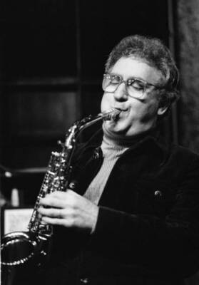 Alto Sax Player Lee Konitz Performs Live On Stage 1 Old Jazz Photo