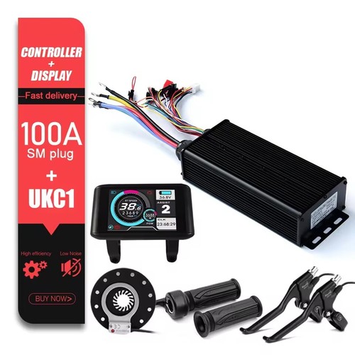 E-bike 48V/72V 3000W-5000W 100A Motor Controller +Display& Throttle Barke Sets - Picture 32 of 35