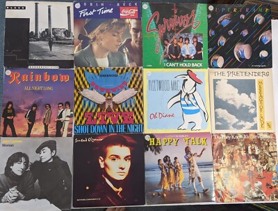 Job Group Lot 80s Vinyl Singles Info Below