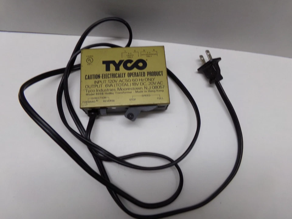 Modelo de trenes Tyco vintage Hobby Transformer modelo No. Reparación de piezas no probadas 899B Foto 2 de 4
