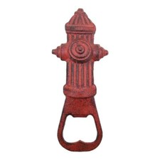 Red Cast Iron Fire Hydrant Bottle Opener Bar Decor