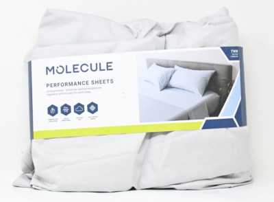 Molecule Tencel Blend Performance Twin Satin Weave Sheet Set Gray