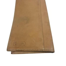 Dooney & Bourke Leather Tan Checkbook Cover - Wallet Clutch Organizer