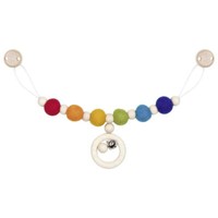 Goki Kinderwagenkette Regenbogen - Bio Kinderwagenkette Aus Wollfilz Und Holz