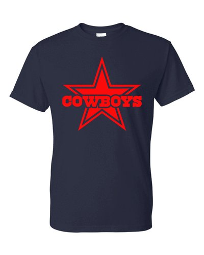Dallas Cowboys Star T-Shirt All Colors + Design Colors Sizes S-5XL & Youth Kids - Picture 4 of 29