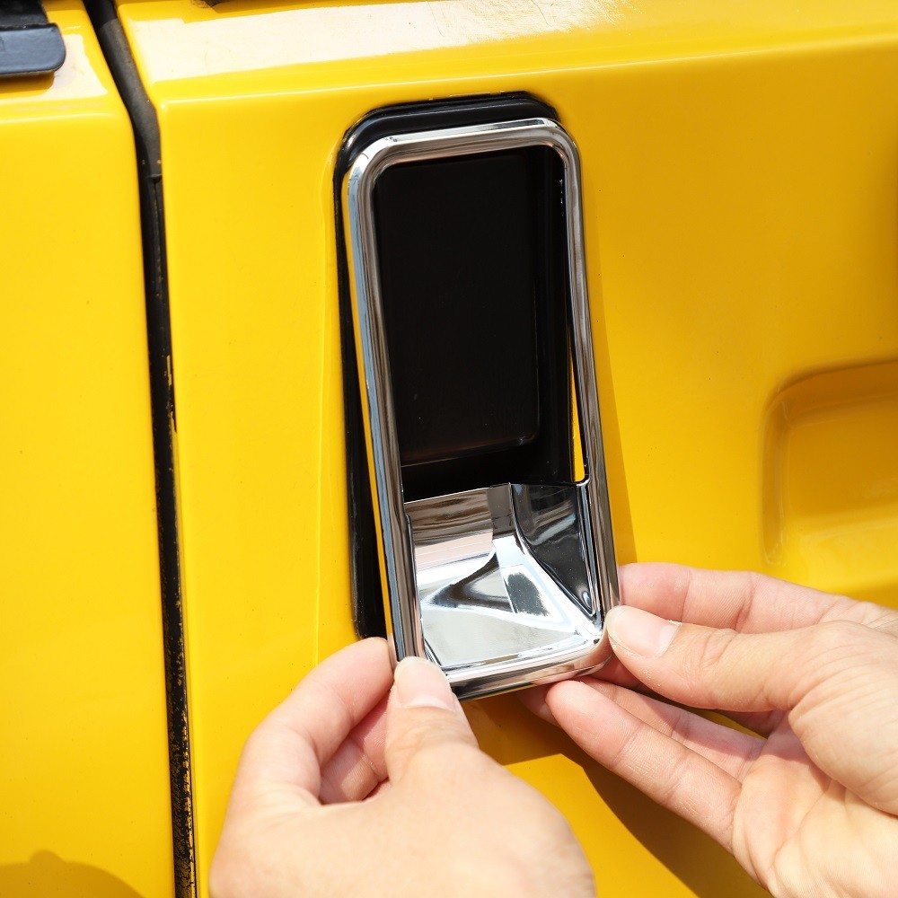 Chrome Rear Tail Door Handle Bowl Cover Trim Fit Jeep Wrangler TJ 1997