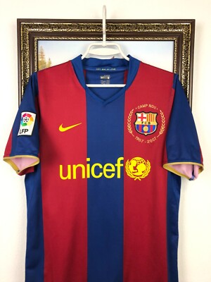 Barcelona Home football shirt 2007 Soccer Nike Jersey Mens