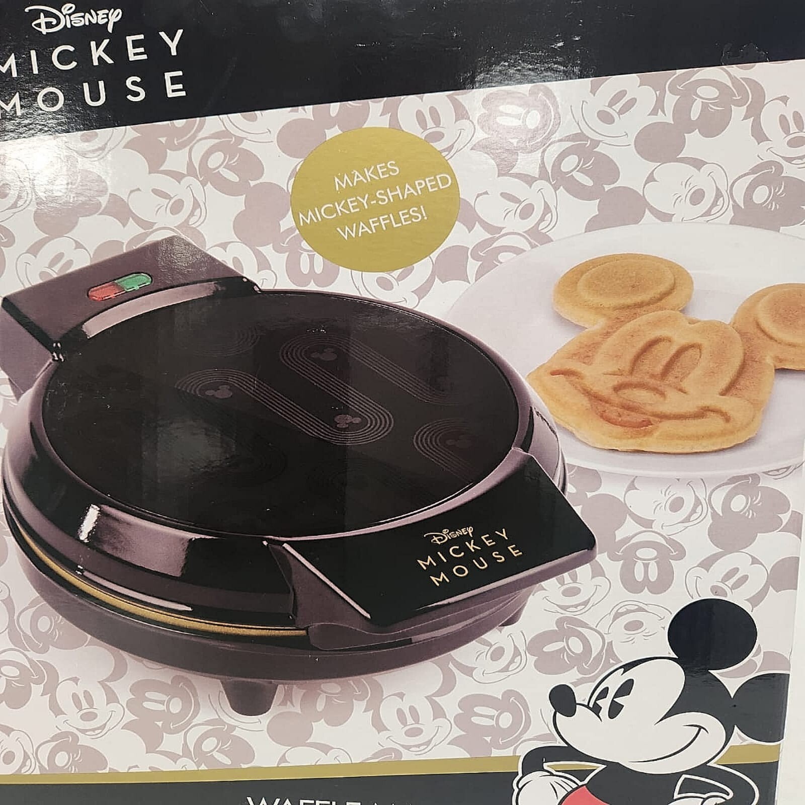 Disney Mickey Mouse Head Shaped Large Waffle Maker by Primark UK Plugin