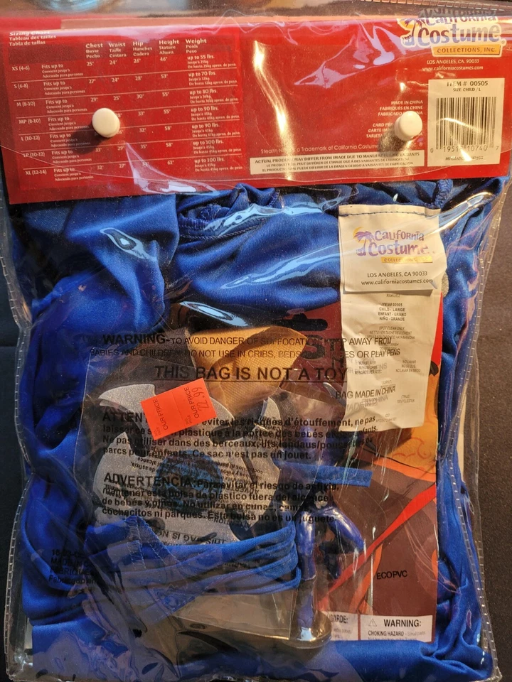 Disfraz de Halloween para niño Stealth Ninja talla 10-12 Foto 4 de 4