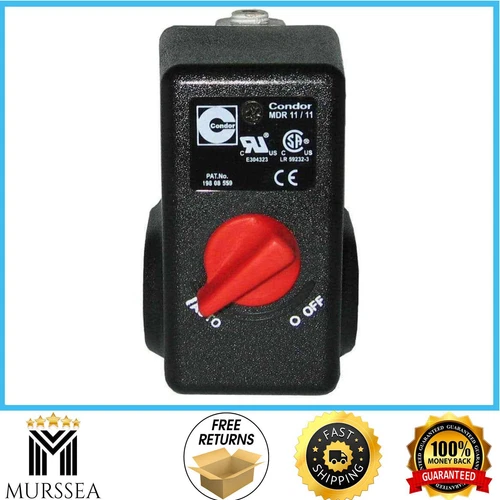 CONDOR MDR 11 / 11 EA PRESSURE SWITCH 26 AMPS 120 / 240 VOLTS 120-155 PSI