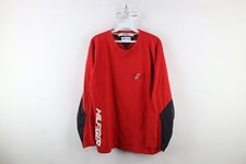 Vtg 90s Tommy Hilfiger Athletics Mens L Distressed Spell Out Long Sleeve T-Shirt