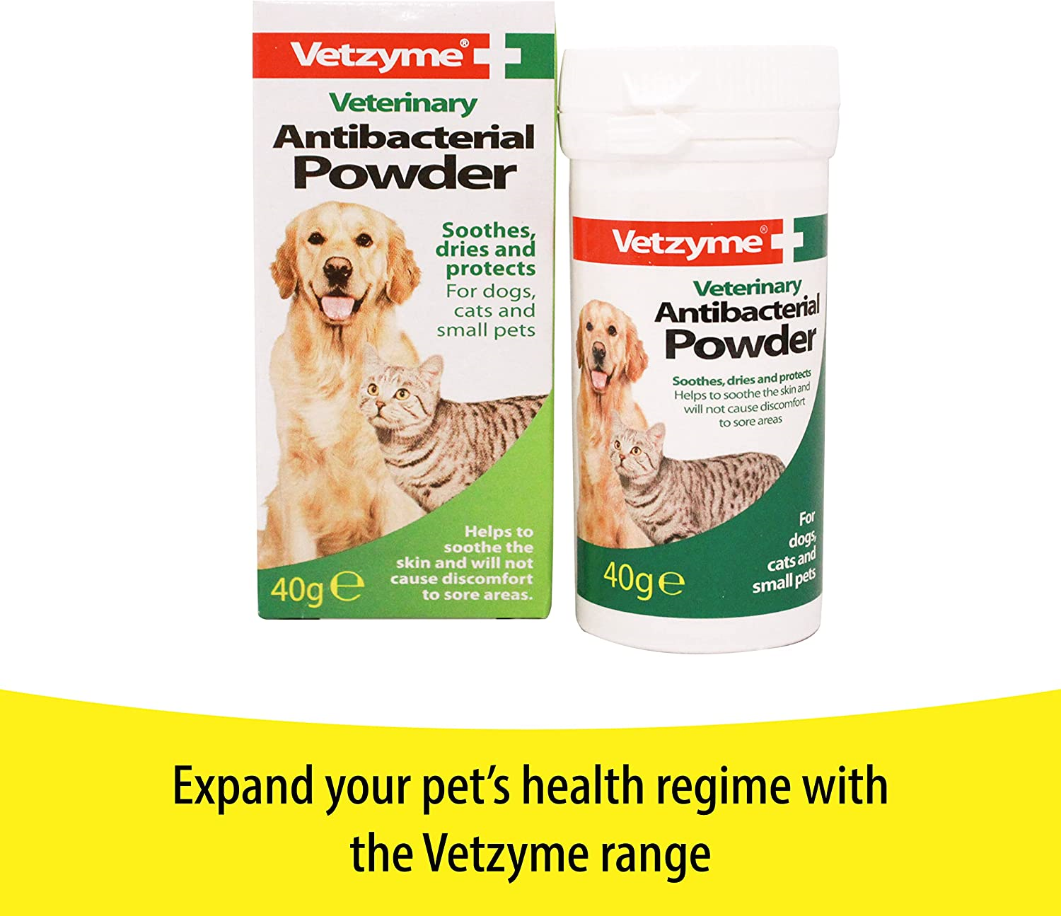 Vetzyme Antibacterial Dog Ear Drops, also Suitable for Cats & Small
