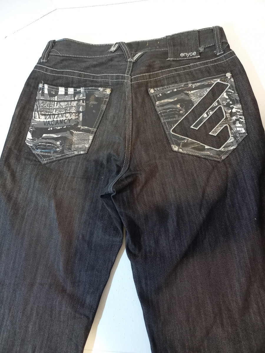Vintage Y2K Enyce Jeans Skater Baggy Embroidered Wide Loose Vintage Y2K Enyce Jeans Skater Baggy Embroidered Wide Loose