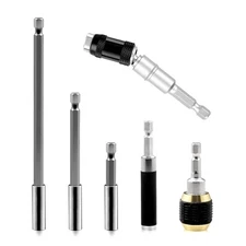 Drill Bit Holder Extension 6Pc Flexible Magnetic Swiveling Bit Tip ... Fast Ship