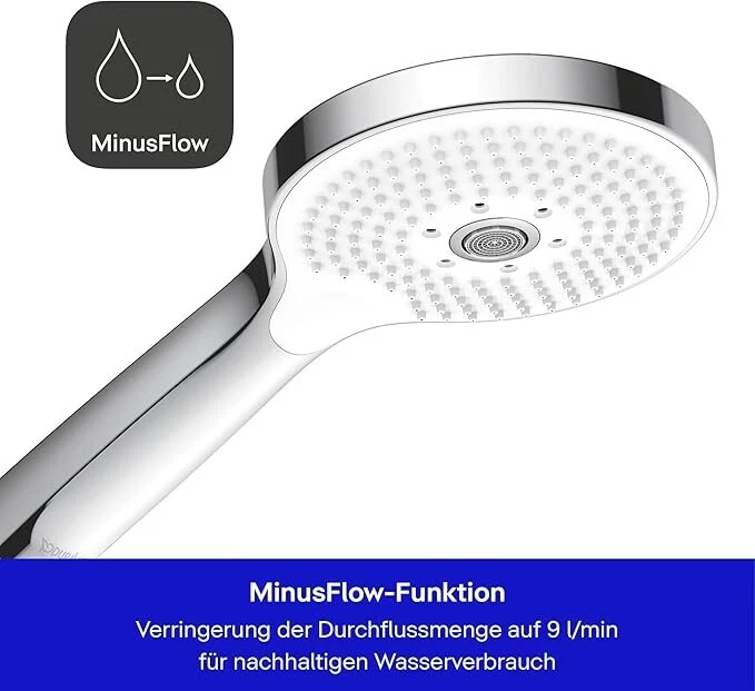 Duravit Universal-Duschkopf, Duschkopf mit 3 Strahlarten (Rain, Pulse, Mono) - Bild 2 von 4