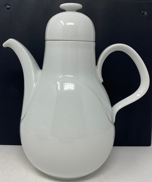 Vintage Heinrich White Coffee Pot Germany Coffeepot eBay