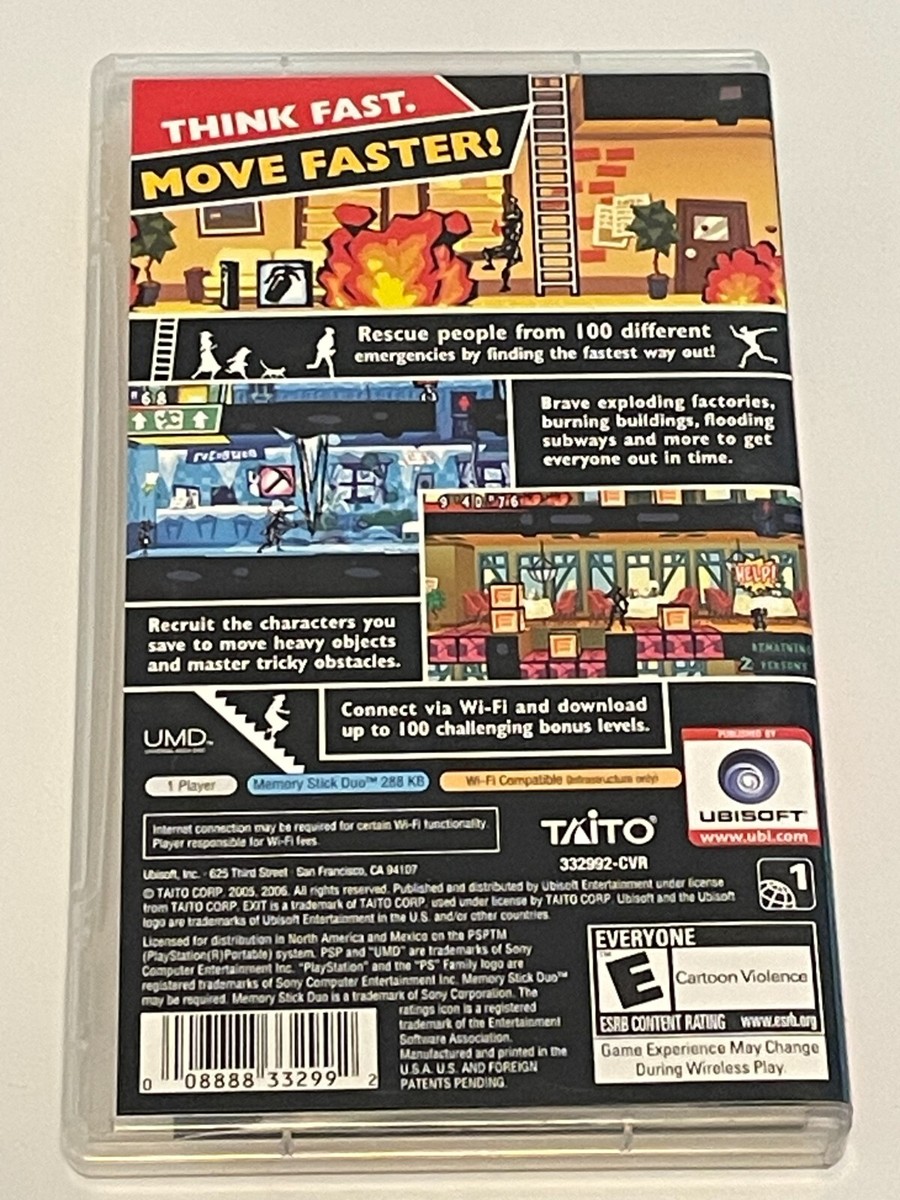 Exit [Sony Playstation Portable PSP US NTSC] Complete CIB