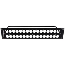 Switchcraft QGPK3B440 2RU 2 x 16 EH Panel Tapped with 4-40 H