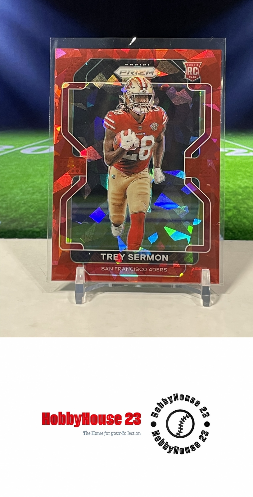 2021 Panini Prizm Red Ice #354 Trey Sermon San Francisco 49ers Rookie