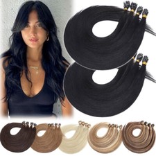 NANO RING Remy Human Hair Extensions Thick Micro Nano Loop Links Beads Tip 200g
