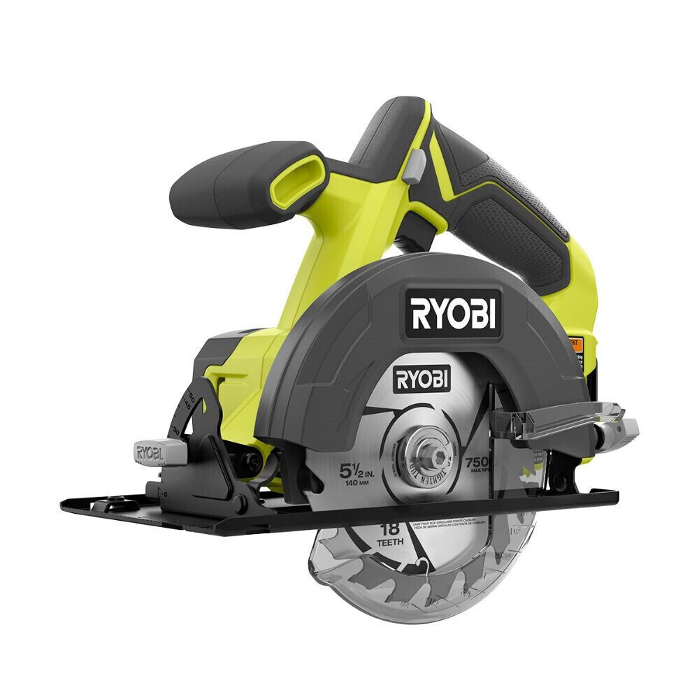 RYOBI PCL500 CIRCULAR SAW Cordless 18 VOLT One+ with 5-1/2 Inch Blade TOOL ONLY