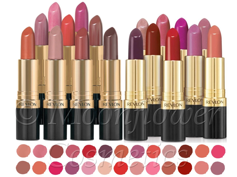 Revlon Super Lustrous Lipstick RED PINK NUDE CORAL PEACH MAUVE New Sealed