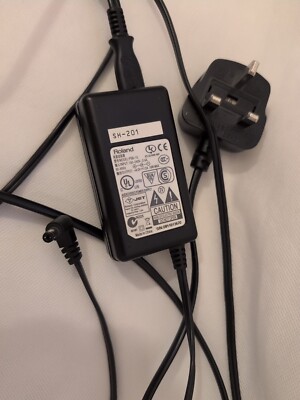Roland SH201 Synthesizer Netzteil Ladegerät UK Stecker - Roland SH 201