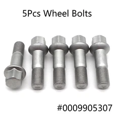 5x Wheel Bolts Lug Nuts For Benz ML550 GLK350 S550 CL500 GL450 R350 0009905307 