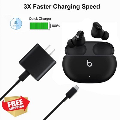 Beats Earbuds Solo 4 Studio Pro 20W USB-C Charger Block Adapter
