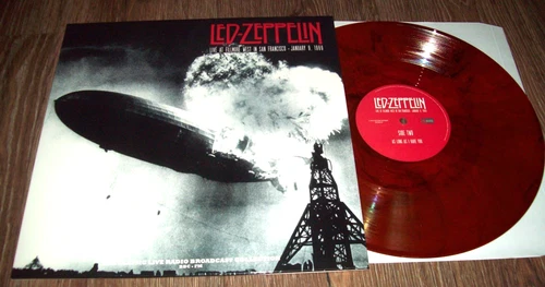 LED ZEPPELIN LIVE AT FILLMORE WEST SAN FRANCISCO 1969 LP RED VINYL IV II III NM