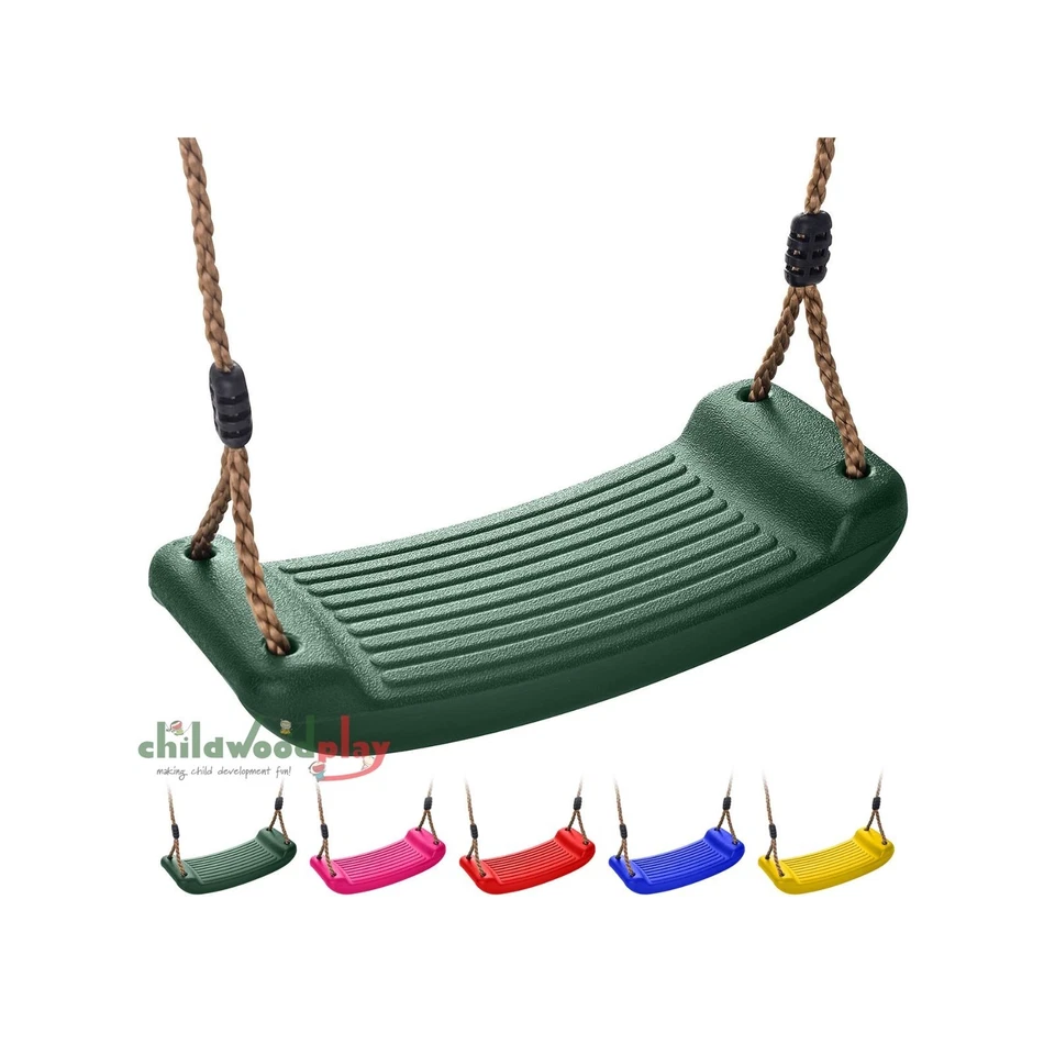 Kids Garden Swing Seat Outdoor  Heavy Duty Plastic with Adjustable Rope