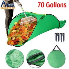 70 Gallons Leaf Collector Foldable Portable Yard Garden Pop-Up Leaves Waste Bag