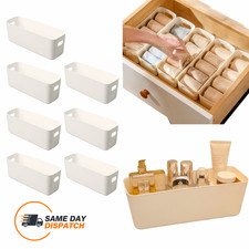 2/5/10PCS Plastic Storage Box Set Large Capacity Drawer Organiser For Desk Home
