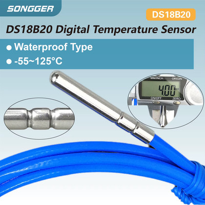 WST-035-GK DS18B20 Digital Waterproof Temperature Sensor Stainless Steel Probe P