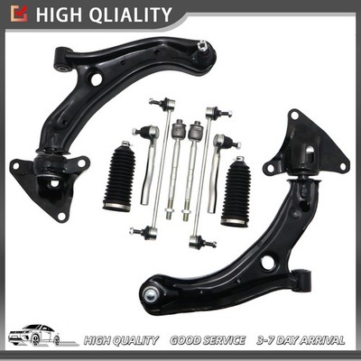 Set of 10 Front Lower Control Arm Ball Joints Sway Bar For 2009-2014 Honda Fit
