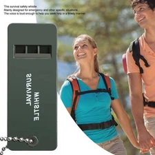 High Decibel 3-Frequency Outdoor Emergency Survival Whistle for Camping & Hiking