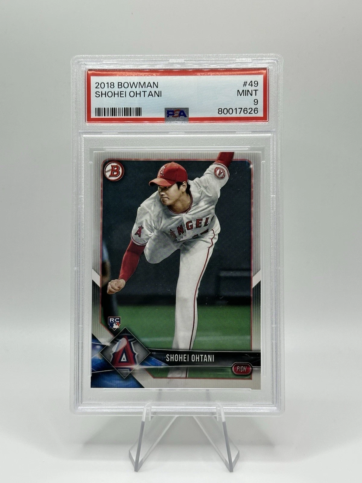 2018 Bowman Shohei Ohtani Base #49 PSA 9 | Card Ladder
