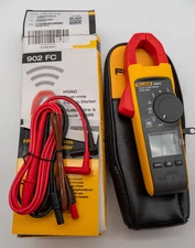 Fluke 902 FC True RMS HVAC Clamp Meter w/ Leads & Case *New Open Box*