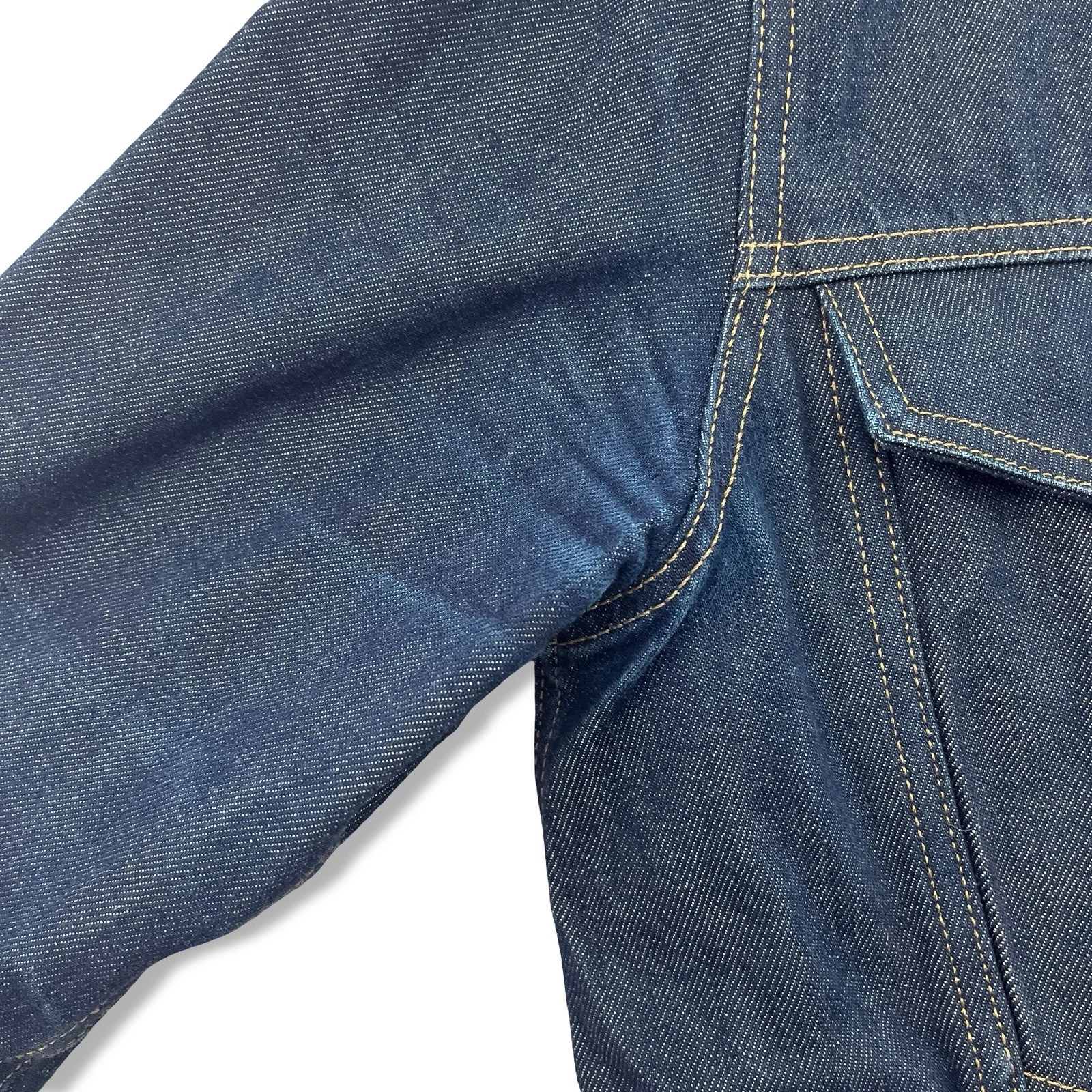 Hebtroco Lucky13 Selvedge Denim Jacket Men's Medium Navy image 5