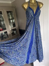 Indian Magic Dress Art Silk Size 8-16 New Festival Ibiza Boho Hippy Summer