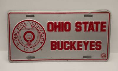 Ohio State Buckeyes Metallschild / US Kennzeichen - College Football