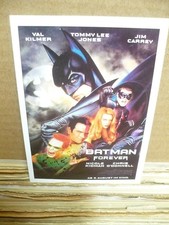 BATMAN FOREVER, film card [Val Kilmer, Tommy Lee Jones, Jim Carrey]