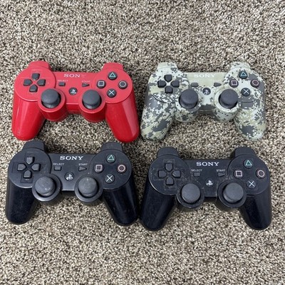 Lot Of 4 Sony Playstation 3 PS3 DualShock 3 Controller *FOR PARTS OR REPAIR ONLY