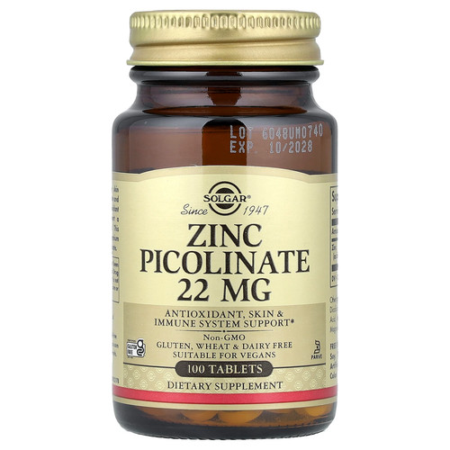Zinc Picolinate, 22 mg, 100 Tablets