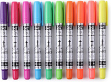 Bible Highlighters - 10 Pack, No Bleed Gel Highlighters for Bible Marking