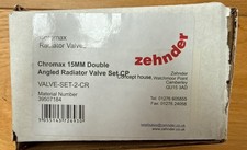 Zehnder VALVE-SET-2-CR Chromax 15mm Double Angled Radiator Valve Set Chrome