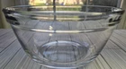 Anchor Ovenware Mixing Bowl 2.5qt Clear Glass USA Vintage slight flaw