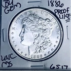 1886 BU GEM MORGAN SILVER DOLLAR UNC MS+++ U.S. MINT RARE COIN 6517